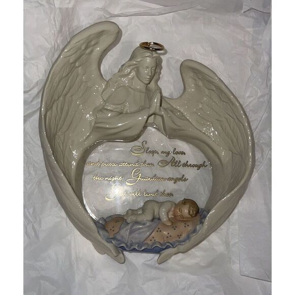 Vintage Bradford Exchange Heaven Blessed Plate All Through The Night - Picture 1 of 2
